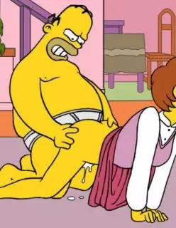 Homer Fodendo a Mulher do Flanders – Hentai